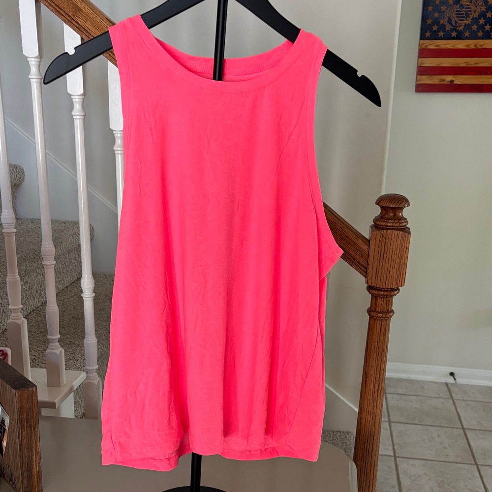Women’s Sleeveless Tank Top - Bright Neon Pink